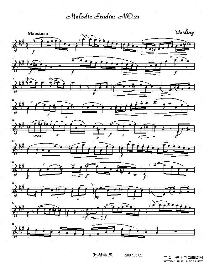 四十八首旋律练习曲之二十一(1)_原文件名:四十八首旋律练习曲之二十一1.jpg
