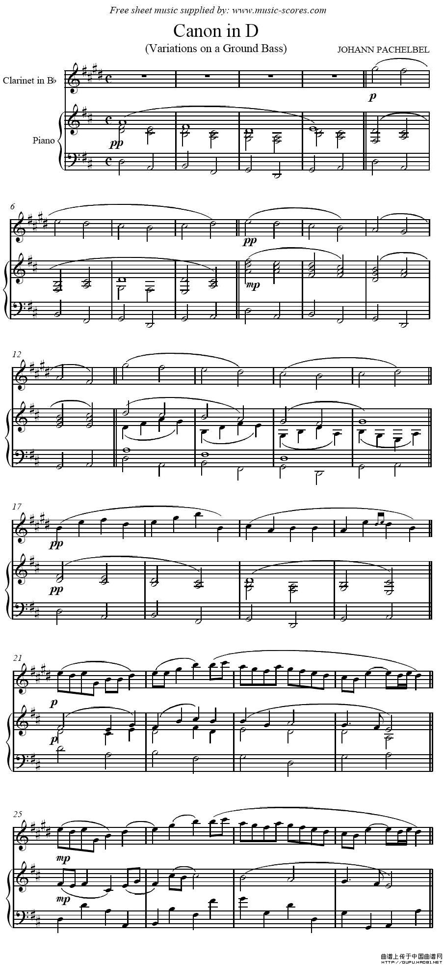 Canon in D(卡农 单簧管+钢琴伴奏)(1)_原文件名:Canon in D1.jpg