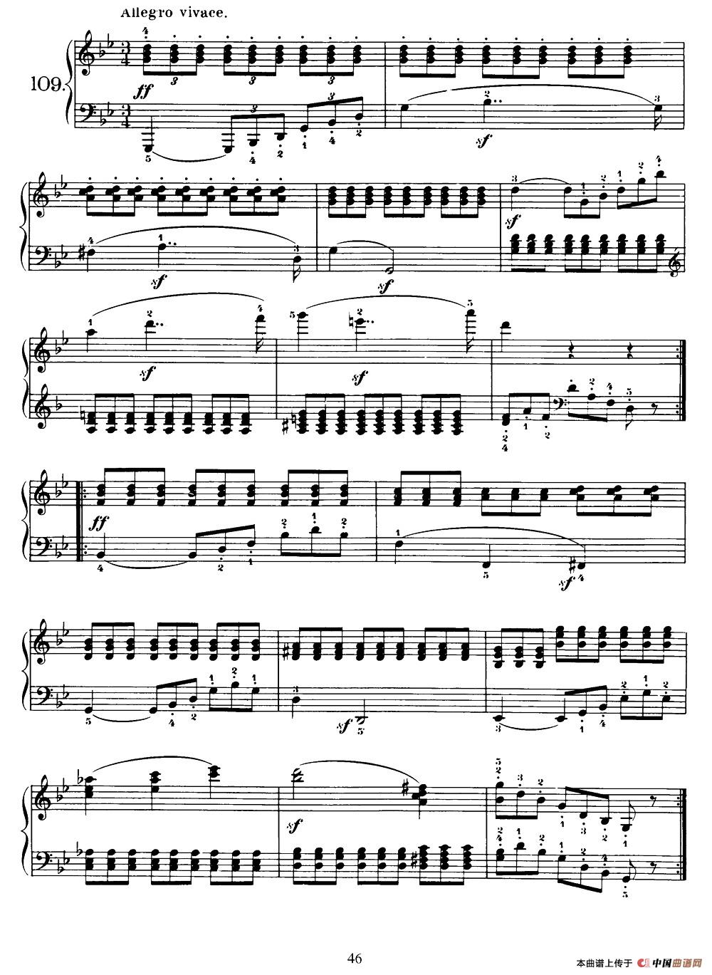One Hundred and Ten Easy and Progressive Exercises Op.453(车尔尼110首简易练习曲 101——110)(1)_原文件名:图片88.jpg