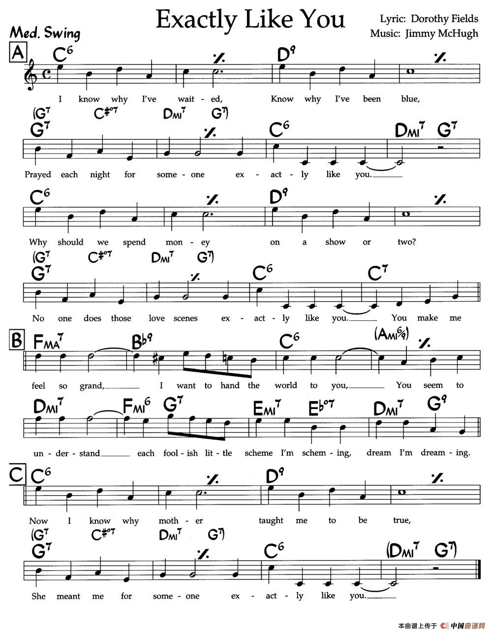 Exactly Like You（就是喜欢你）（爵士钢琴曲）(1)_原文件名：图片110.jpg