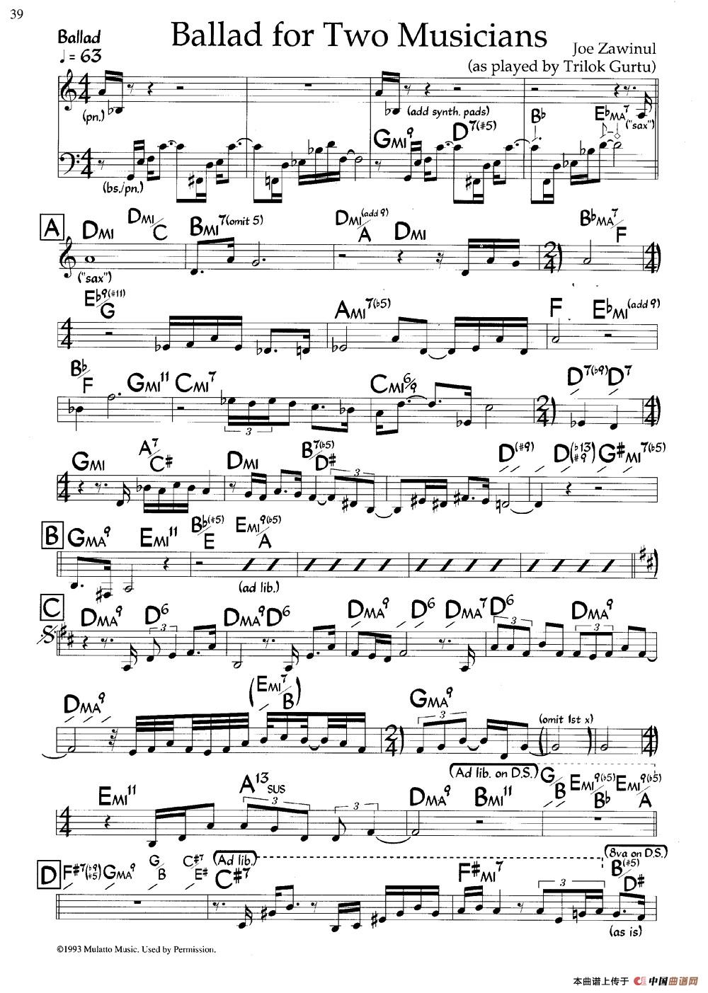 Ballad for Two Musicians(爵士钢琴曲)(1)_原文件名:图片49.jpg