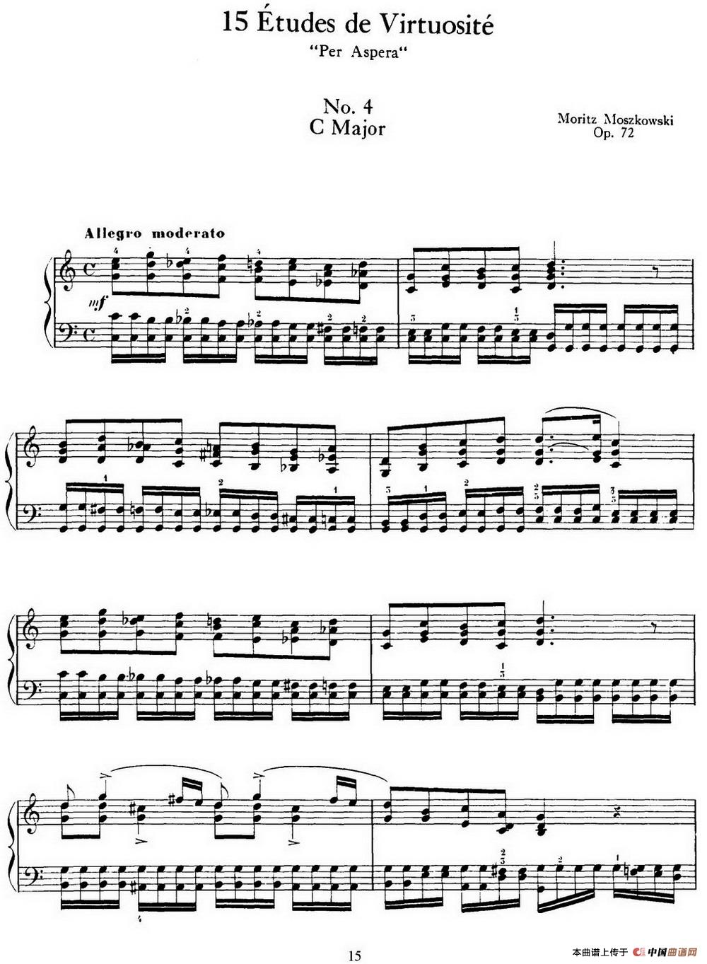 15 Etudes de Virtuosité Op.72 No.4 (十五首钢琴练习曲之四)(1)_原文件名:015=.jpg