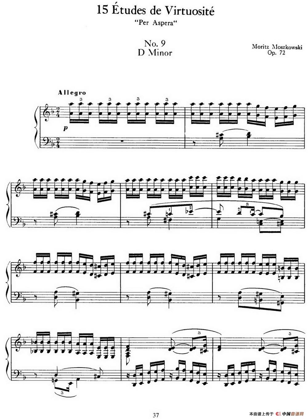 15 Etudes de Virtuosité Op.72 No.9(十五首钢琴练习曲之九)(1)_原文件名:037-.jpg