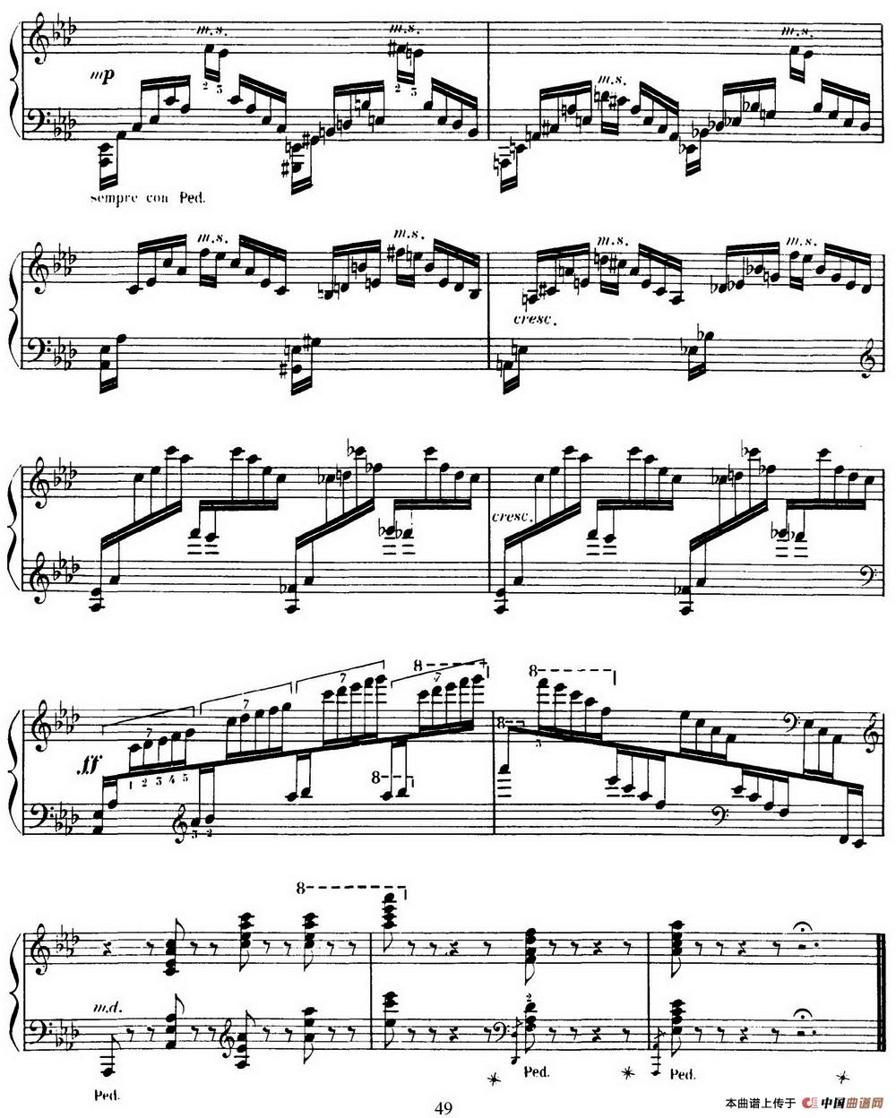 15 Etudes de Virtuosité Op.72 No.11(十五首钢琴练习曲之十一)(1)_原文件名:049-.jpg