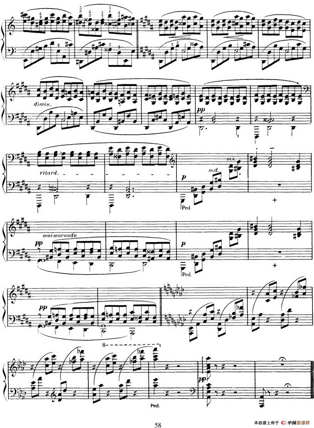 15 Etudes de Virtuosité Op.72 No.13(十五首钢琴练习曲之十三)(1)_原文件名:058-.jpg