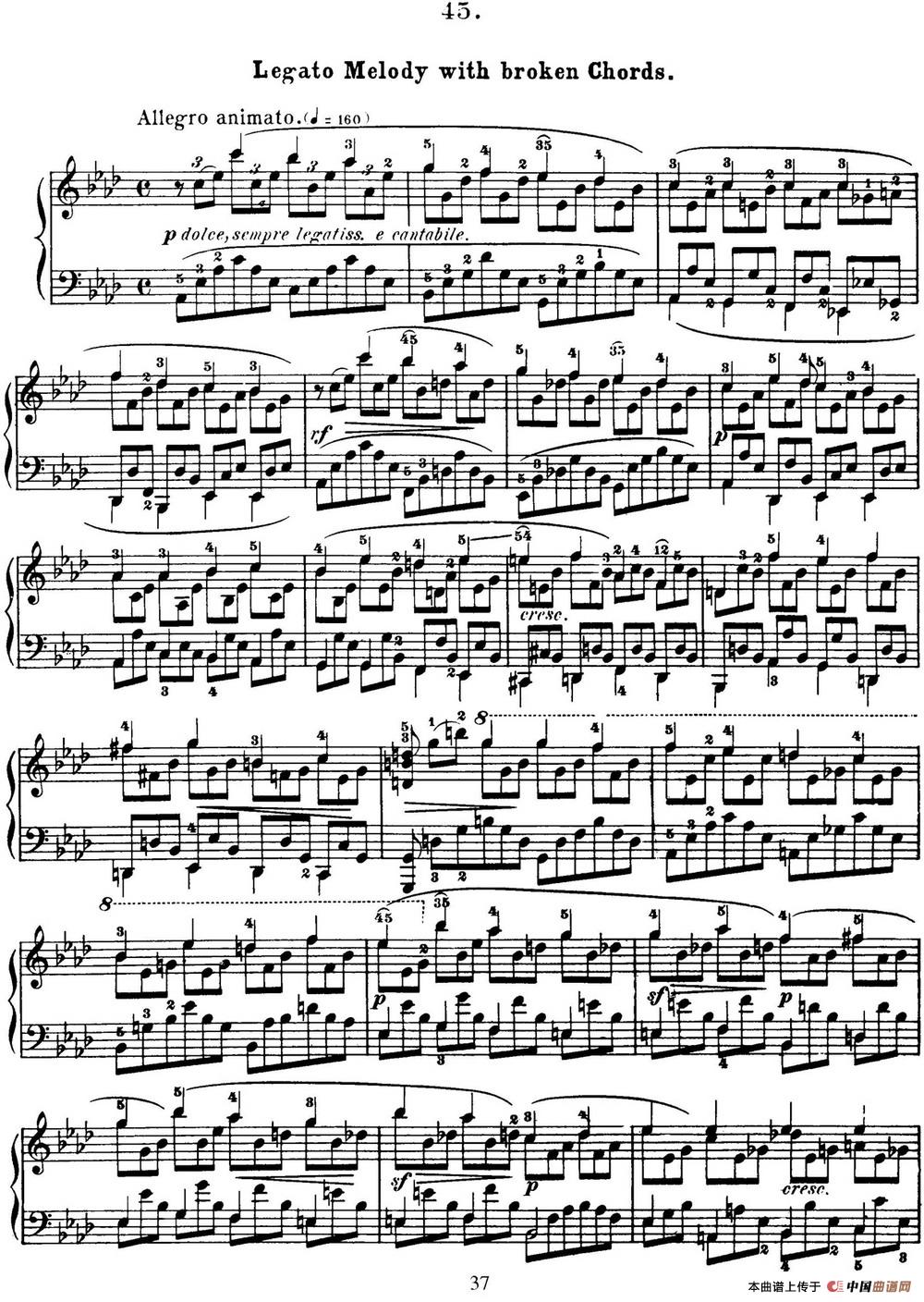 50首车尔尼Op.740钢琴手指灵巧技术练习曲(NO.45)(1)_原文件名:C740_页面_156.jpg