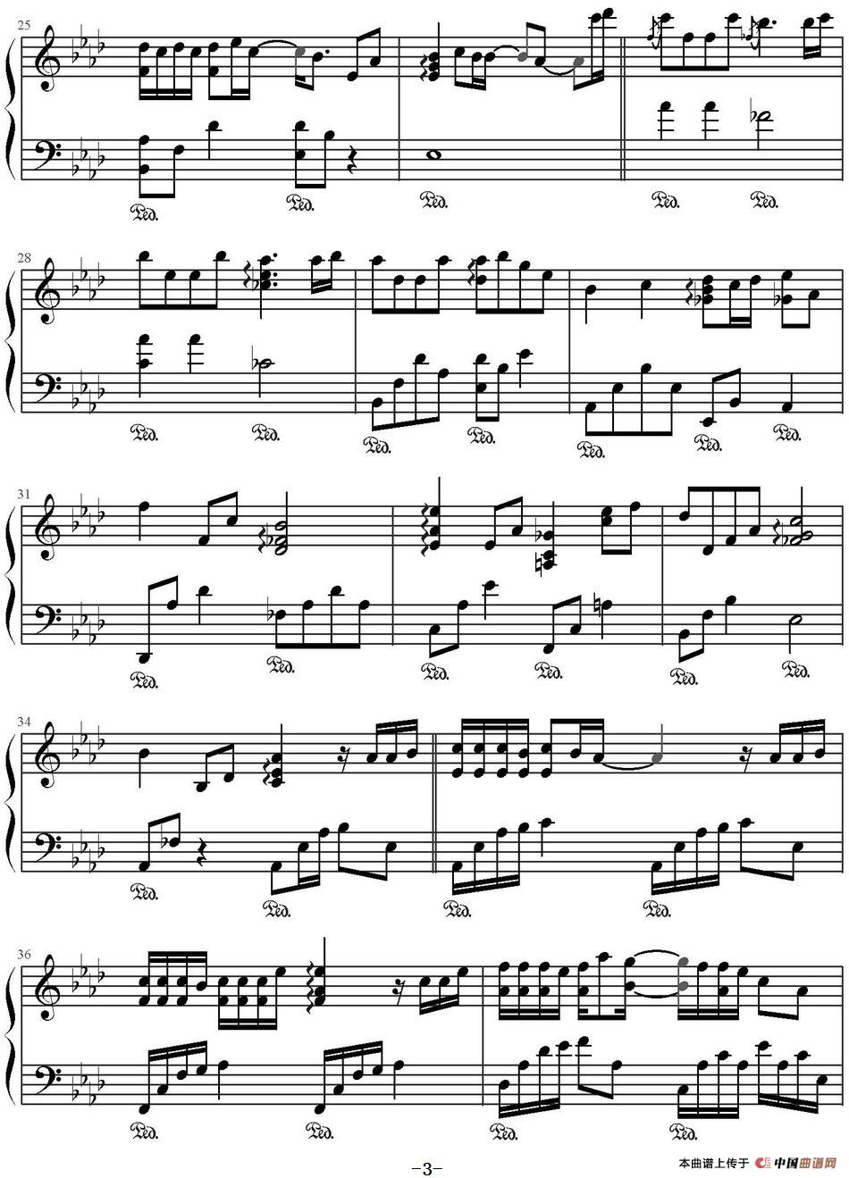 有个爱你的人不容易（电影《夏洛特烦恼》主题曲 ）(1)_原文件名：有个爱你的人不容易（电影《夏洛特烦恼》主题曲 ）董冬冬作曲 文武贝钢琴编配_页面_3.jpg