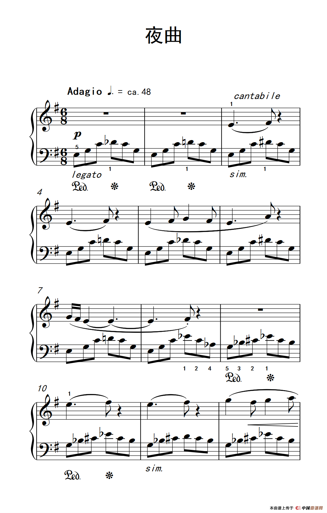 夜曲（巴托克 小宇宙 钢琴教程 4）(1)_原文件名：223_97_1.png