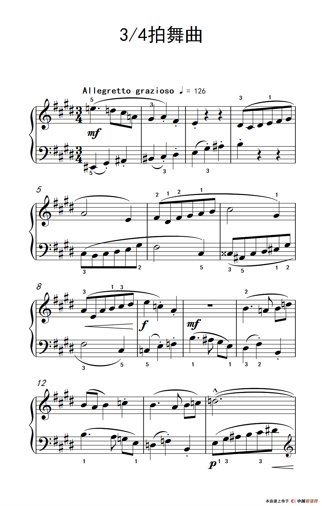 3/4拍舞曲（巴托克 小宇宙 钢琴教程 4）(1)_原文件名：223_119_1.png