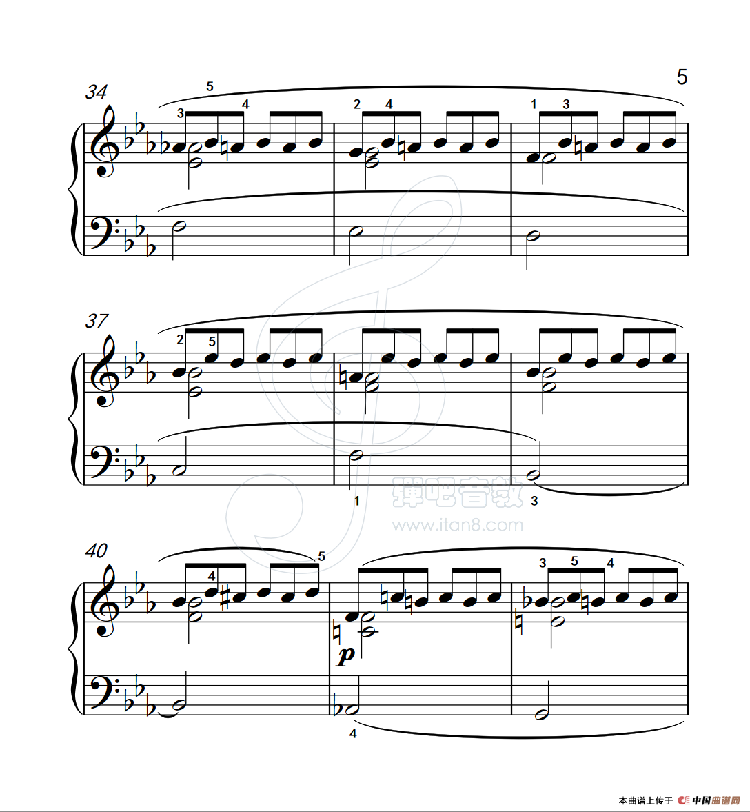 练习曲 11(克拉莫钢琴练习曲60首)(1)_原文件名:112_11_5.png