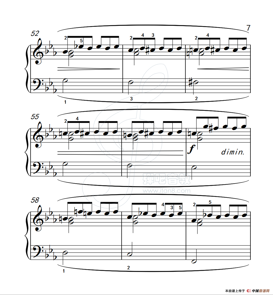 练习曲 11(克拉莫钢琴练习曲60首)(1)_原文件名:112_11_7.png