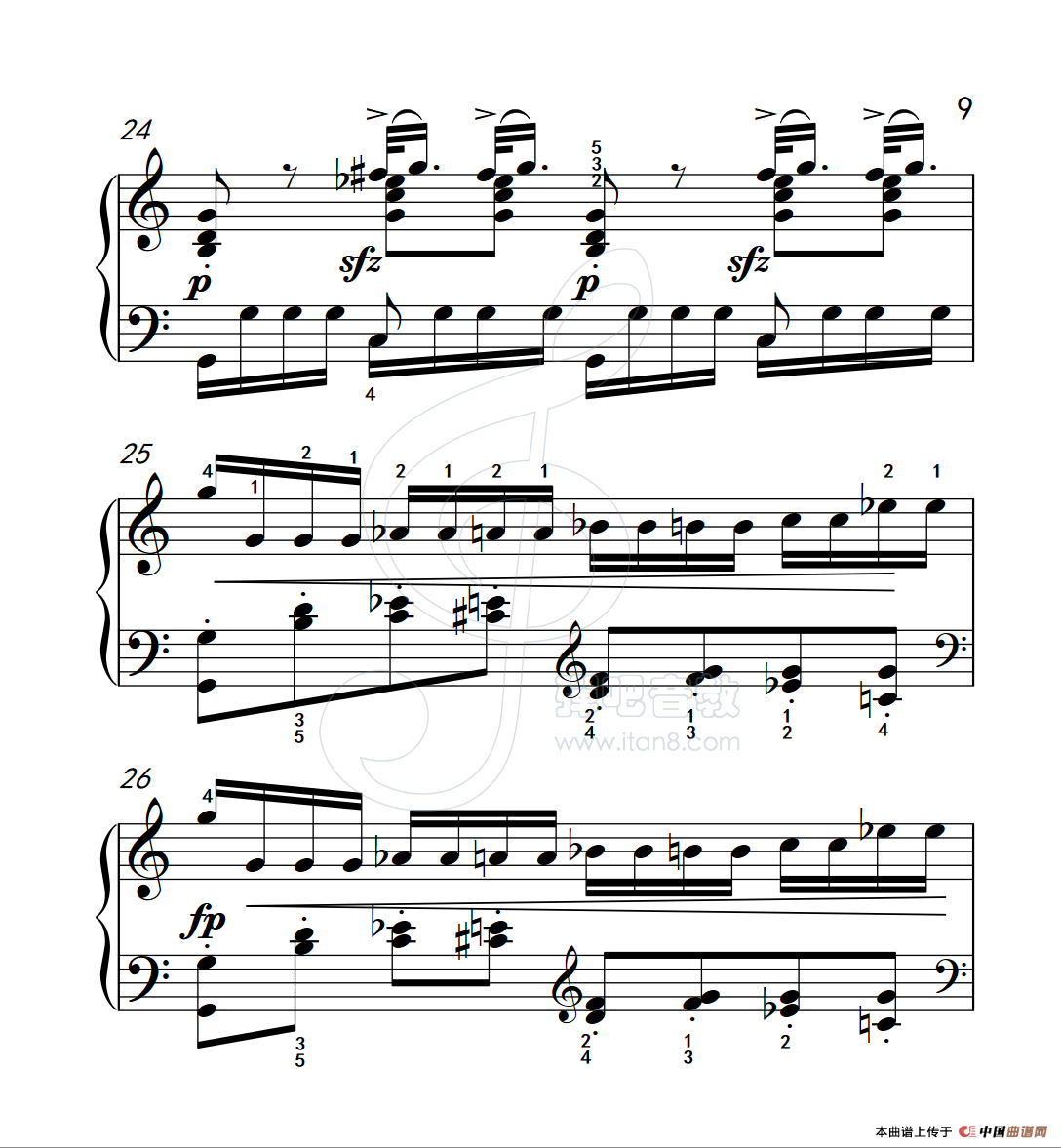 练习曲 12(克拉莫钢琴练习曲60首)(1)_原文件名:112_12_9.png