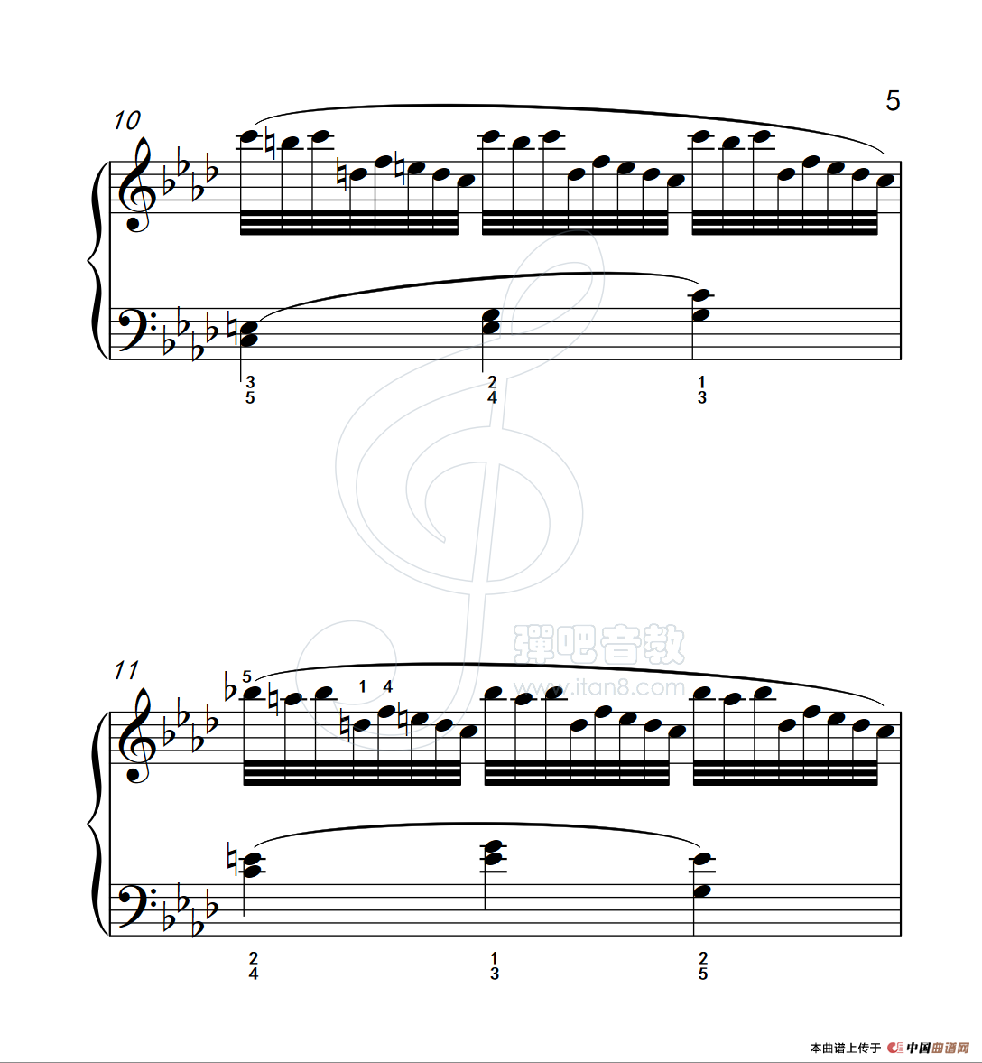 练习曲 13(克拉莫钢琴练习曲60首)(1)_原文件名:112_13_5.png