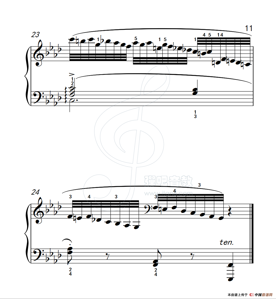 练习曲 13(克拉莫钢琴练习曲60首)(1)_原文件名:112_13_11.png