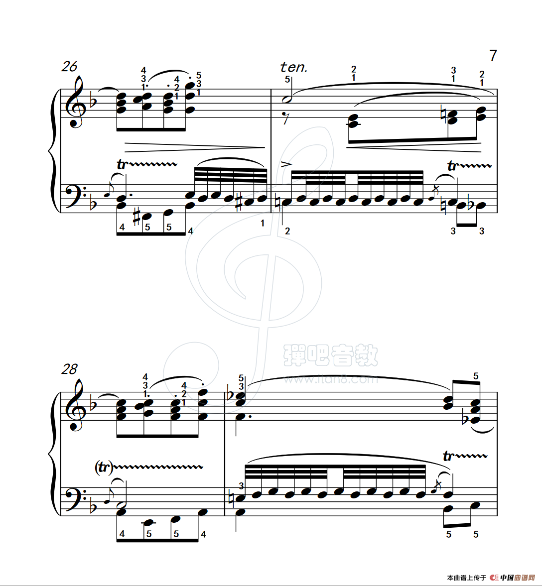 练习曲 14(克拉莫钢琴练习曲60首)(1)_原文件名:112_14_7.png