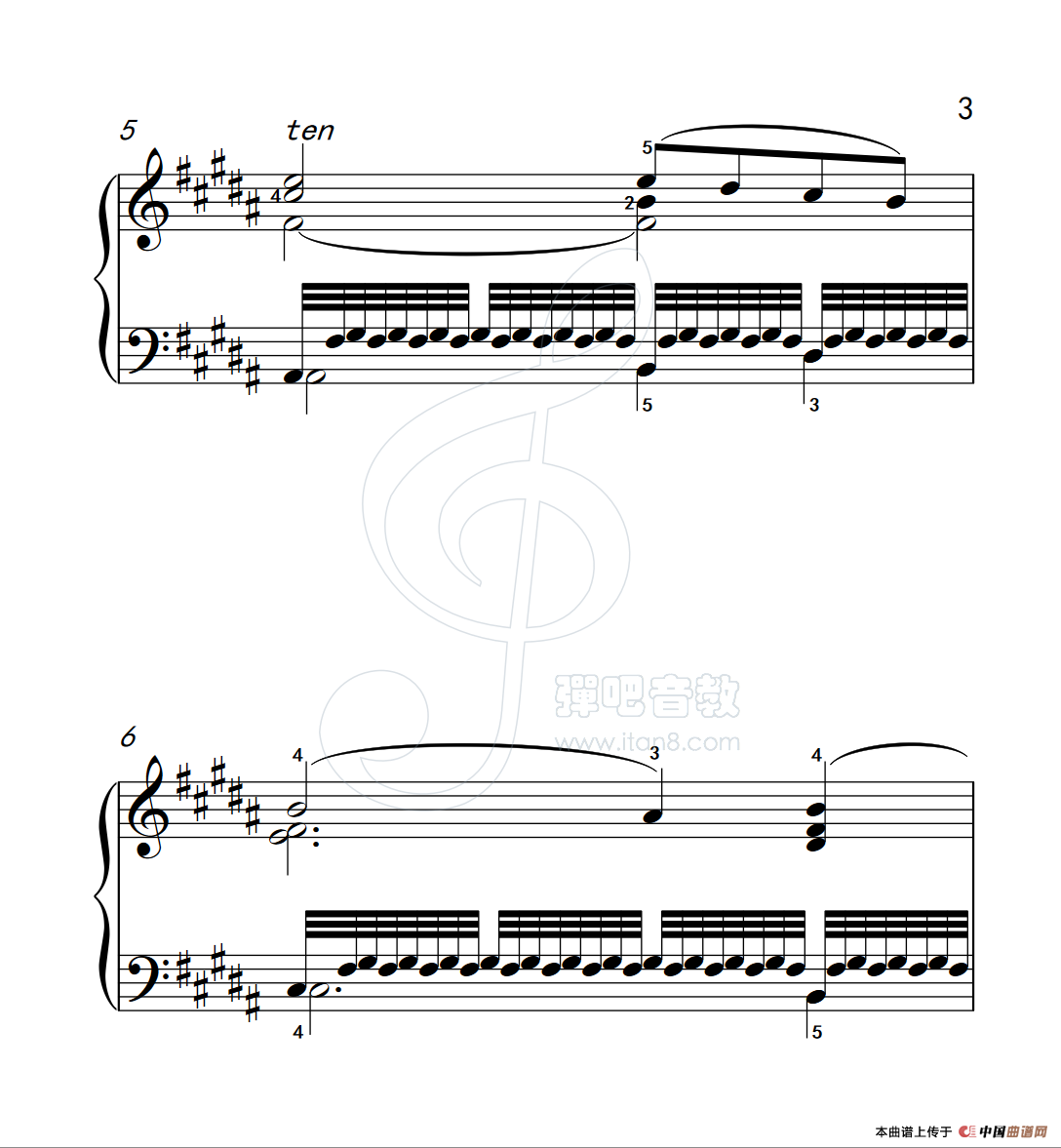 练习曲 15(克拉莫钢琴练习曲60首)(1)_原文件名:112_15_3.png