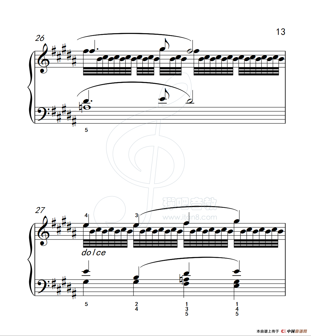 练习曲 15(克拉莫钢琴练习曲60首)(1)_原文件名:112_15_13.png