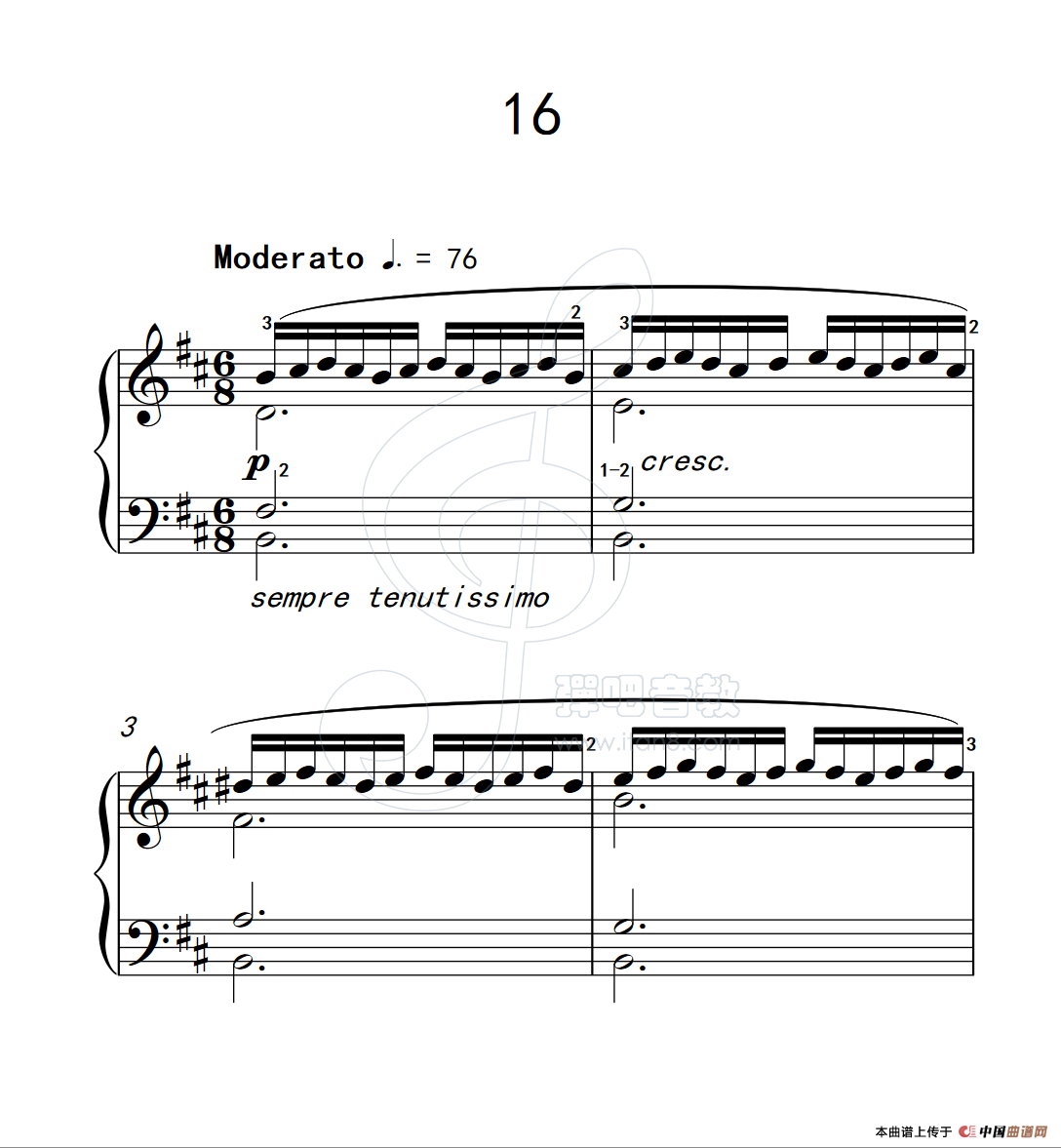 练习曲 16(克拉莫钢琴练习曲60首)(1)_原文件名:112_16_1.png