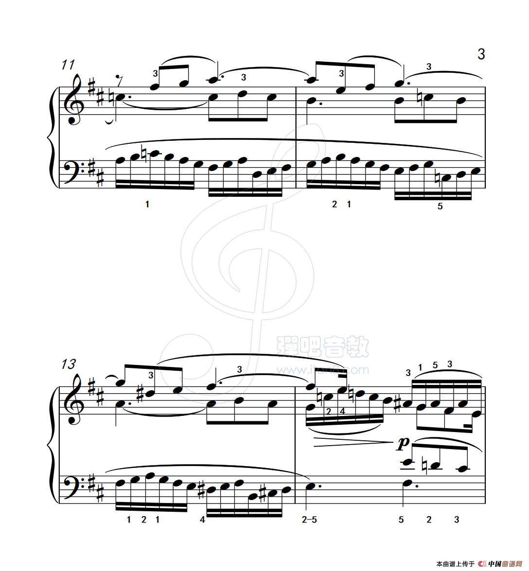 练习曲 16(克拉莫钢琴练习曲60首)(1)_原文件名:112_16_3.png