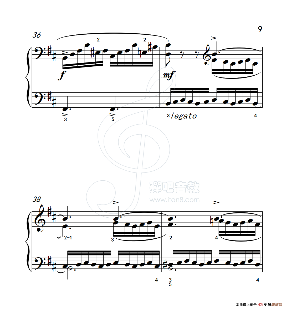 练习曲 16(克拉莫钢琴练习曲60首)(1)_原文件名:112_16_9.png