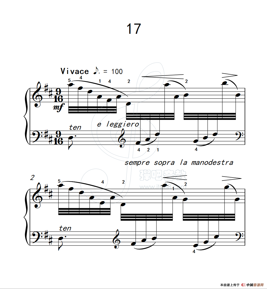 练习曲 17(克拉莫钢琴练习曲60首)(1)_原文件名:112_17_1.png