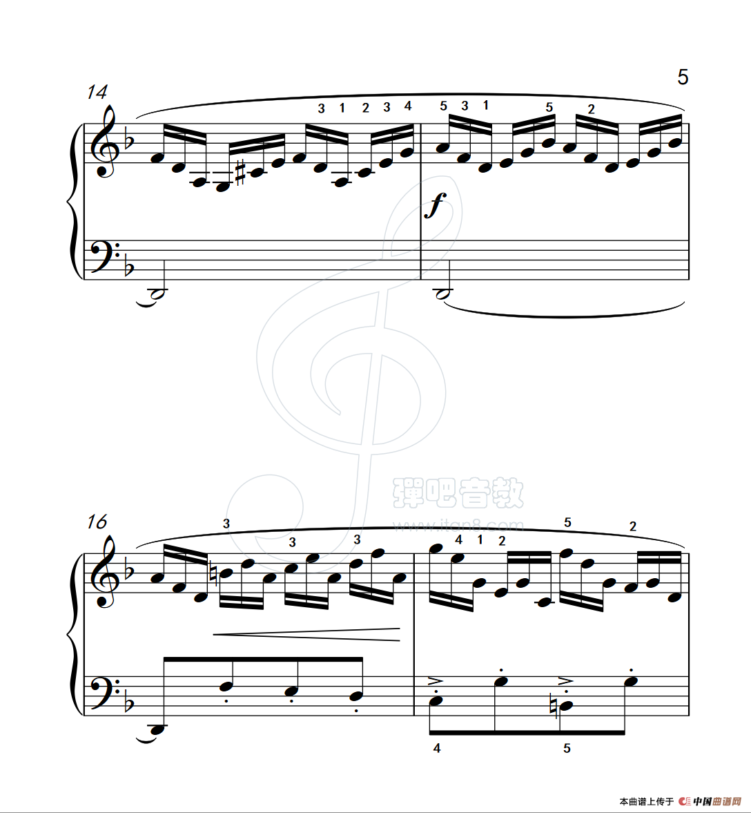 练习曲 18(克拉莫钢琴练习曲60首)(1)_原文件名:112_18_5.png