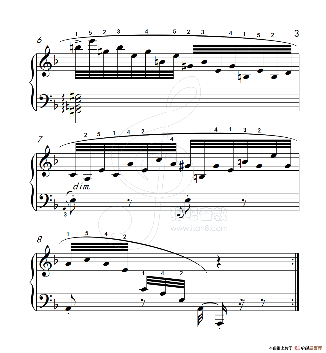 练习曲 19(克拉莫钢琴练习曲60首)(1)_原文件名:112_19_3.png