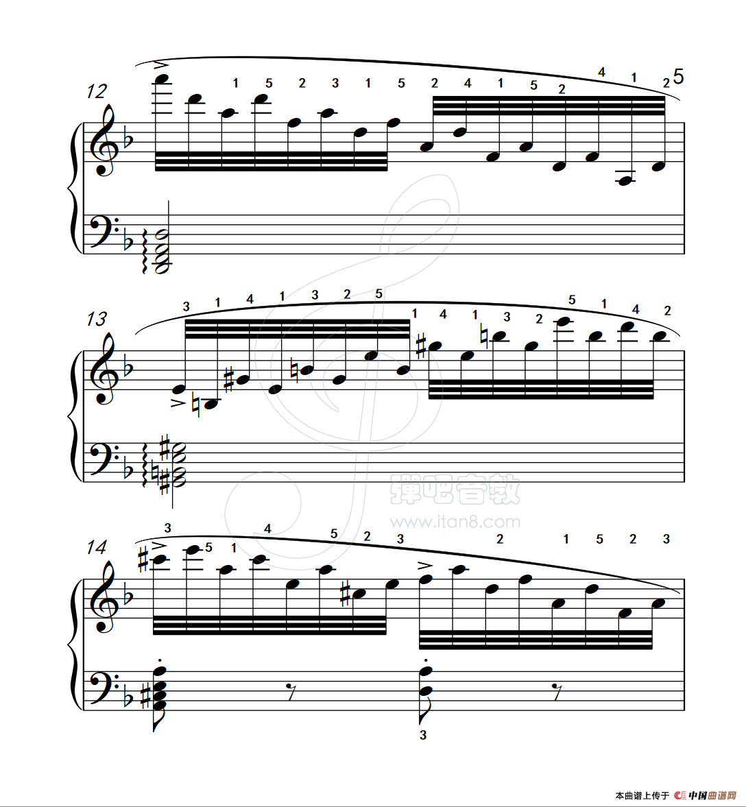 练习曲 19(克拉莫钢琴练习曲60首)(1)_原文件名:112_19_5.png