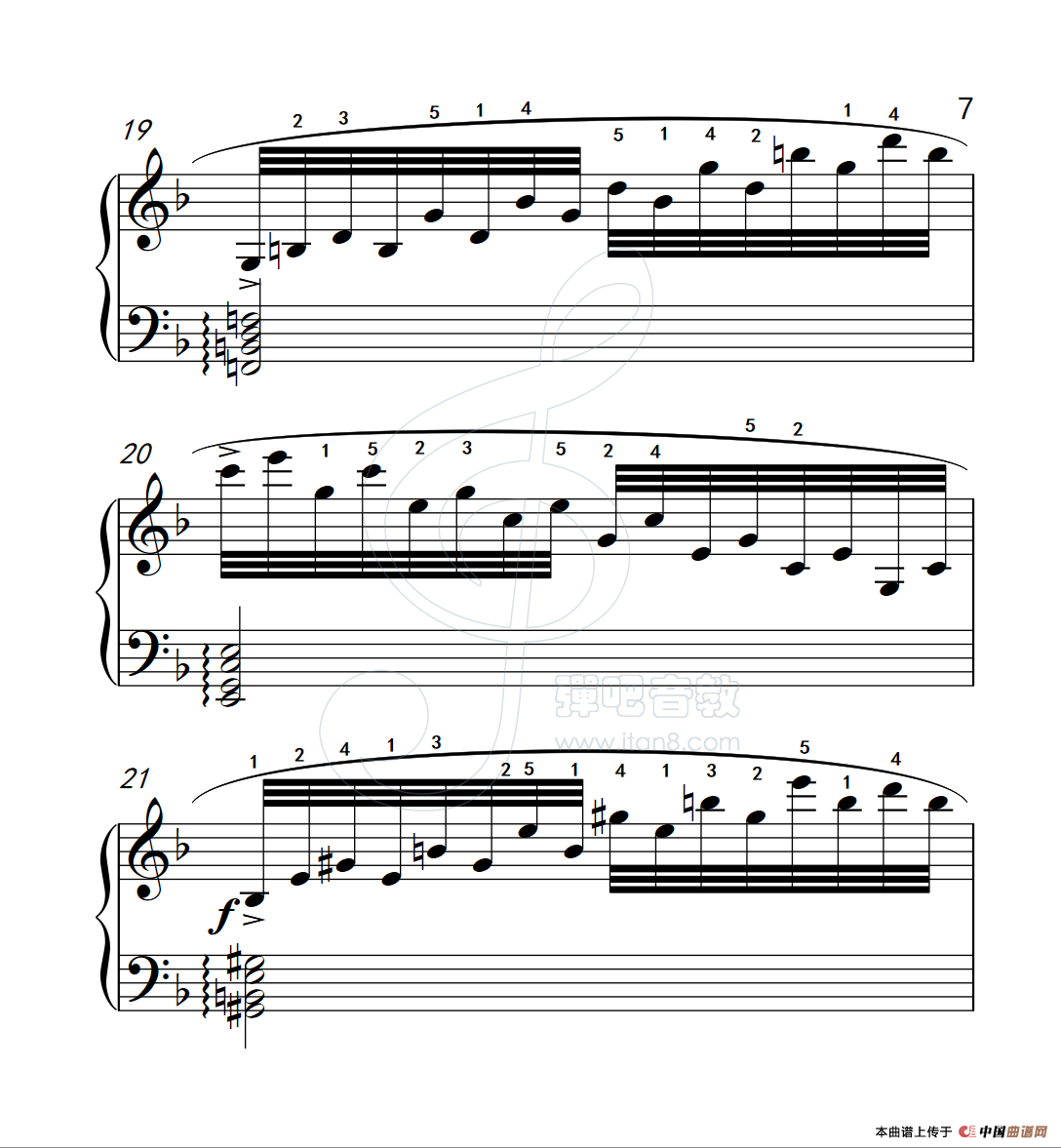 练习曲 19(克拉莫钢琴练习曲60首)(1)_原文件名:112_19_7.png