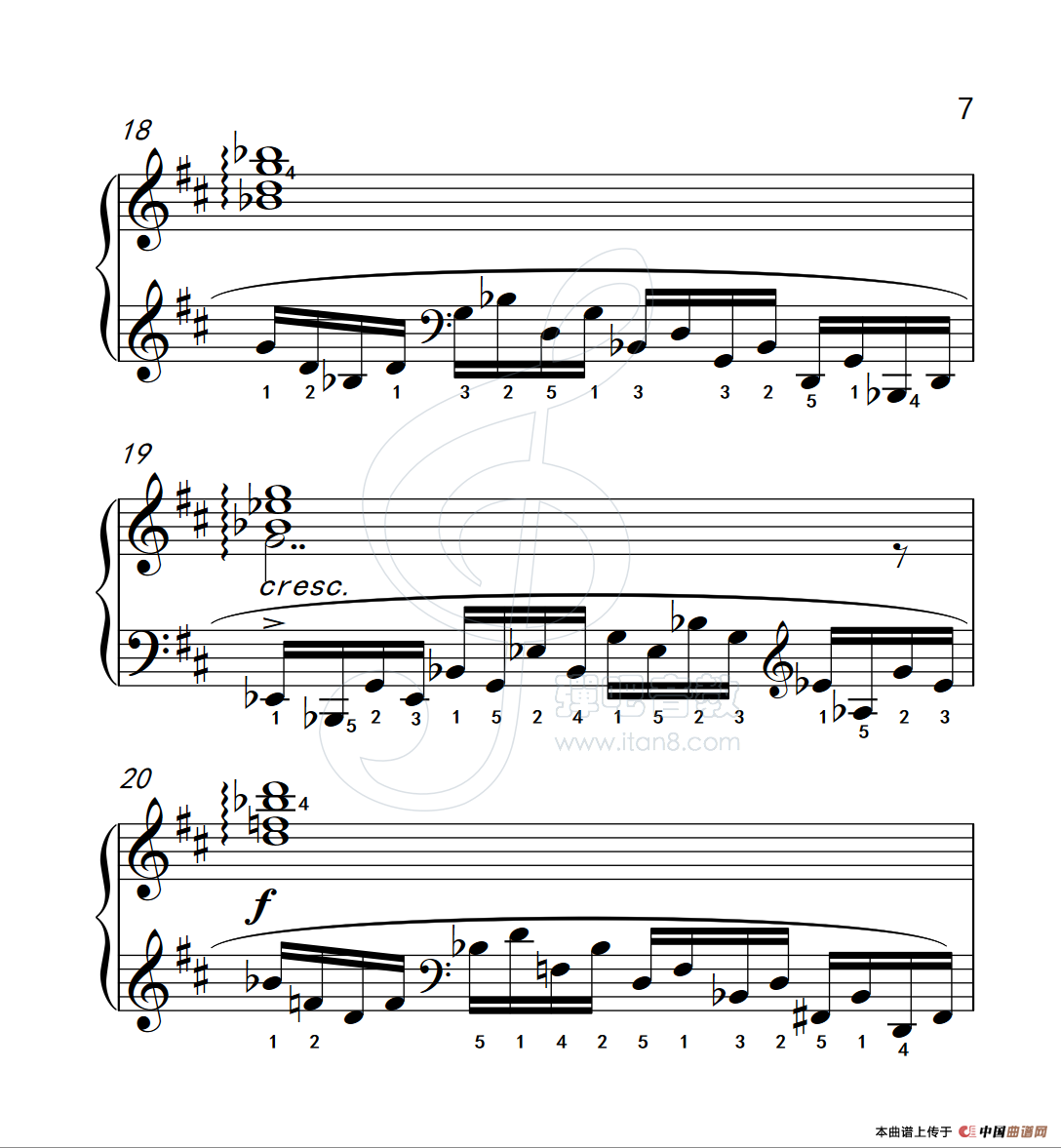 练习曲 20(克拉莫钢琴练习曲60首)(1)_原文件名:112_20_7.png