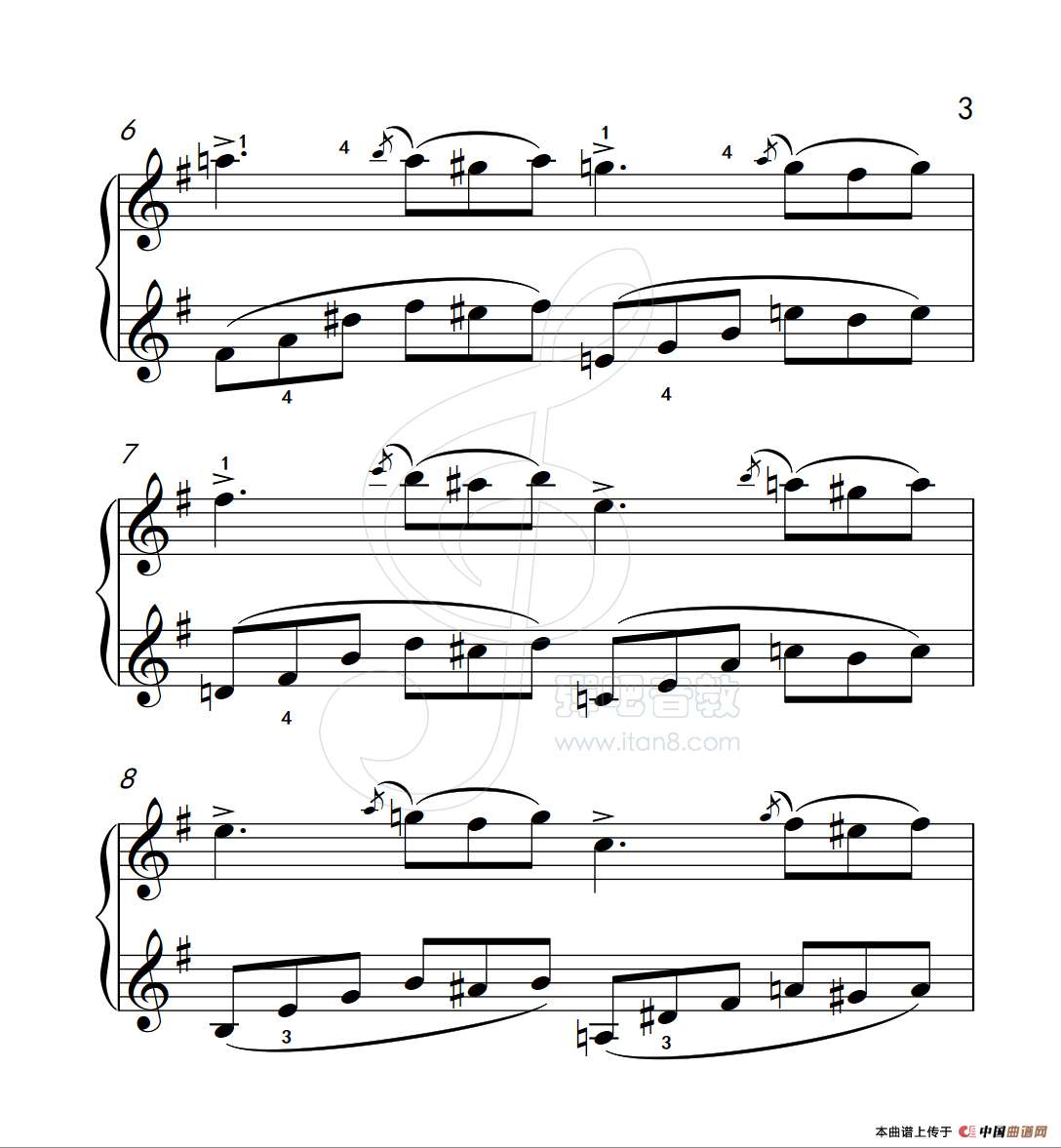 练习曲 23(克拉莫钢琴练习曲60首)(1)_原文件名:112_23_3.png