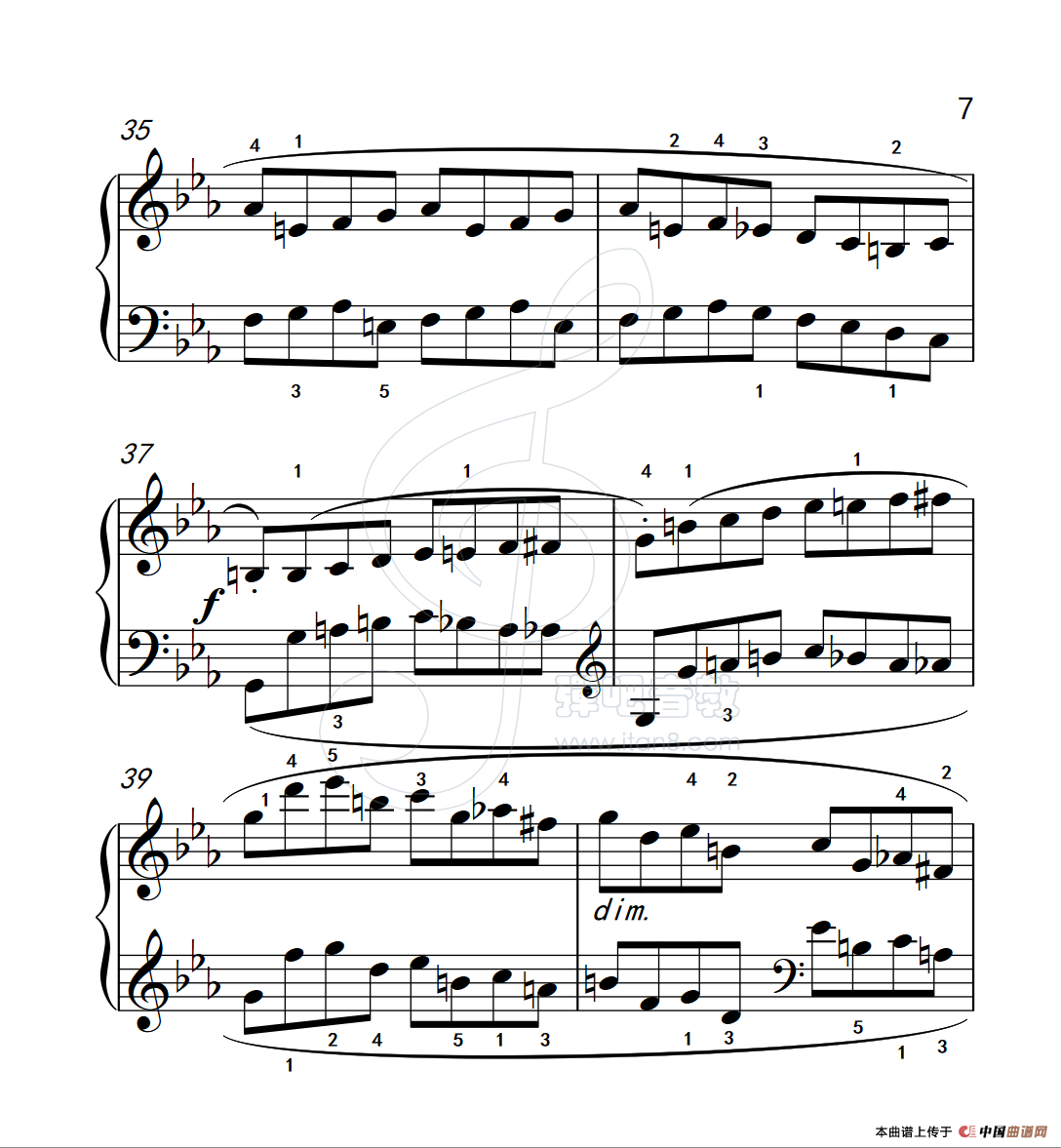 练习曲 27(克拉莫钢琴练习曲60首)(1)_原文件名:112_27_7.png