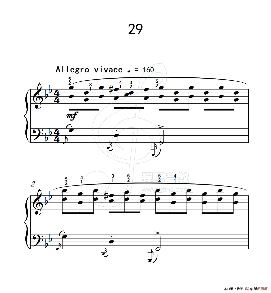 练习曲 29(克拉莫钢琴练习曲60首)(1)_原文件名:112_29_1.png