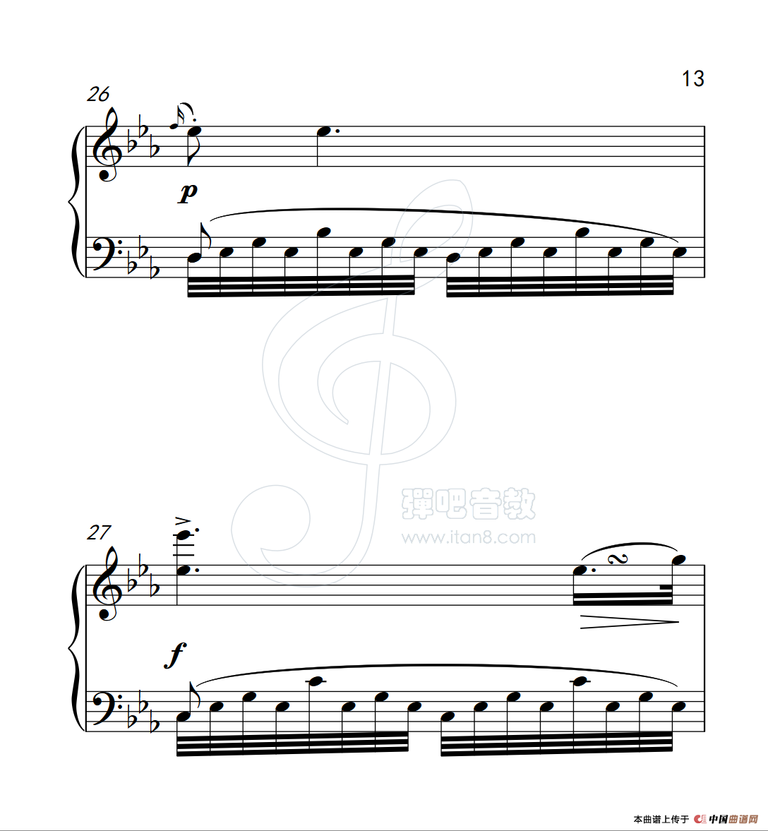 练习曲 30(克拉莫钢琴练习曲60首)(1)_原文件名:112_30_13.png