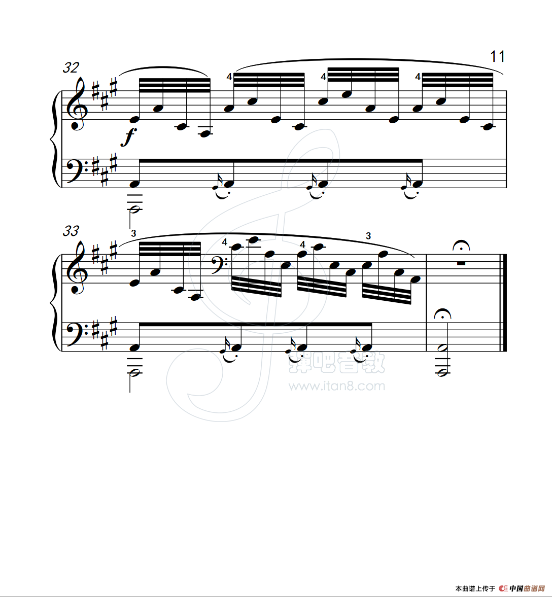 练习曲 38(克拉莫钢琴练习曲60首)(1)_原文件名:112_38_11.png