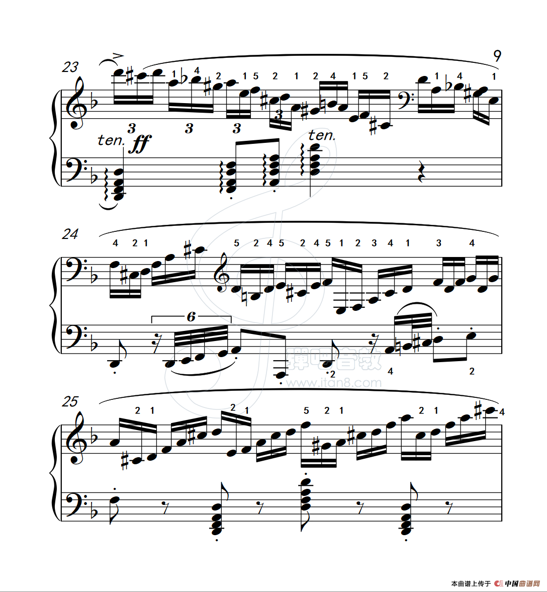 练习曲 41(克拉莫钢琴练习曲60首)(1)_原文件名:112_41_9.png