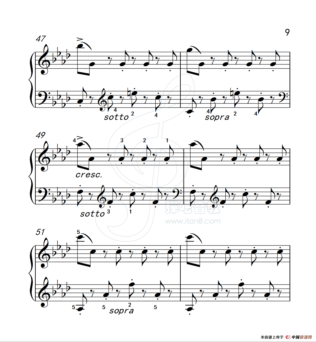 练习曲 43(克拉莫钢琴练习曲60首)(1)_原文件名:112_43_9.png