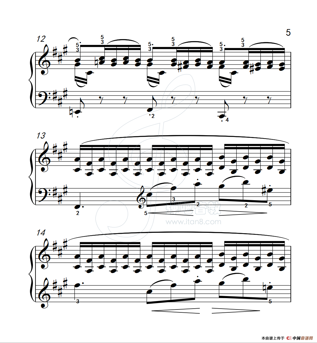 练习曲 47(克拉莫钢琴练习曲60首)(1)_原文件名:112_47_5.png