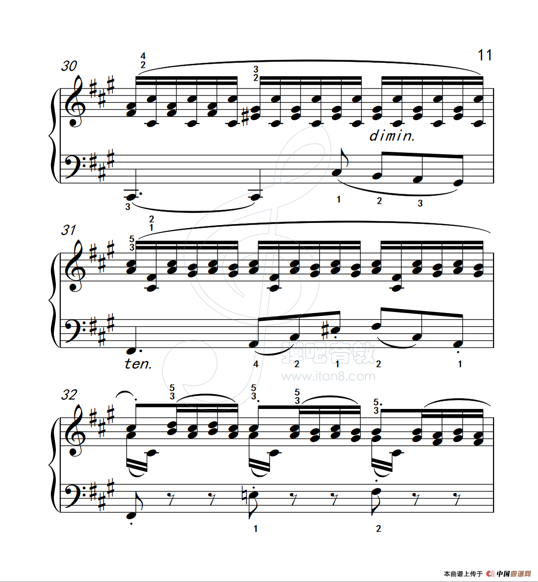 练习曲 47(克拉莫钢琴练习曲60首)(1)_原文件名:112_47_11.png