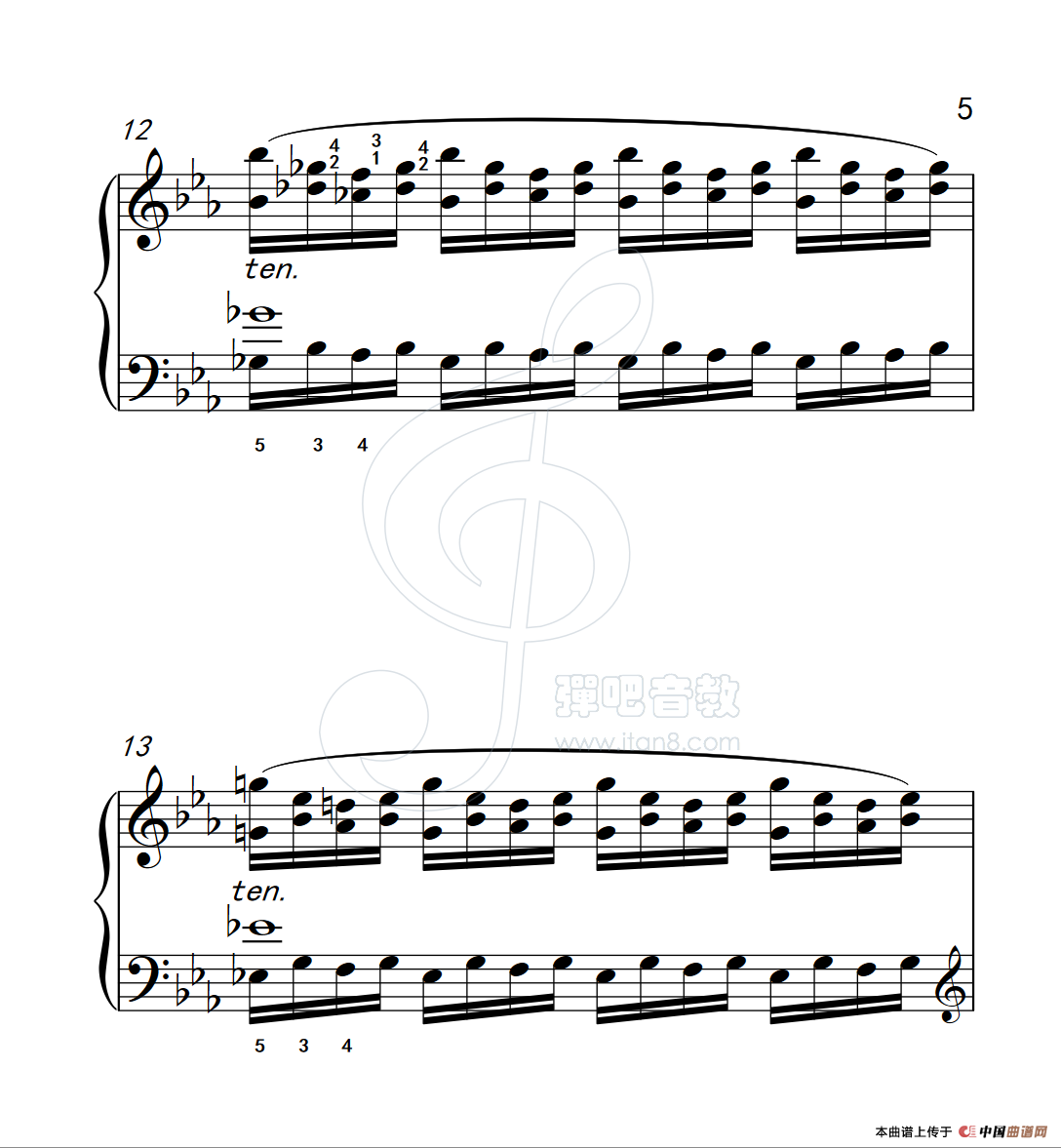 练习曲 48(克拉莫钢琴练习曲60首)(1)_原文件名:112_48_5.png