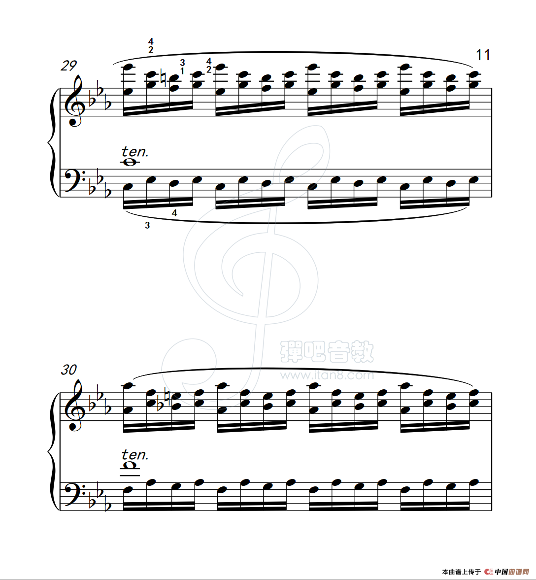 练习曲 48(克拉莫钢琴练习曲60首)(1)_原文件名:112_48_11.png