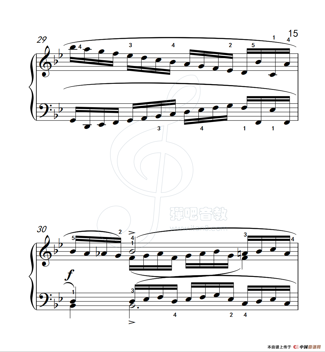 练习曲 49(克拉莫钢琴练习曲60首)(1)_原文件名:112_49_15.png