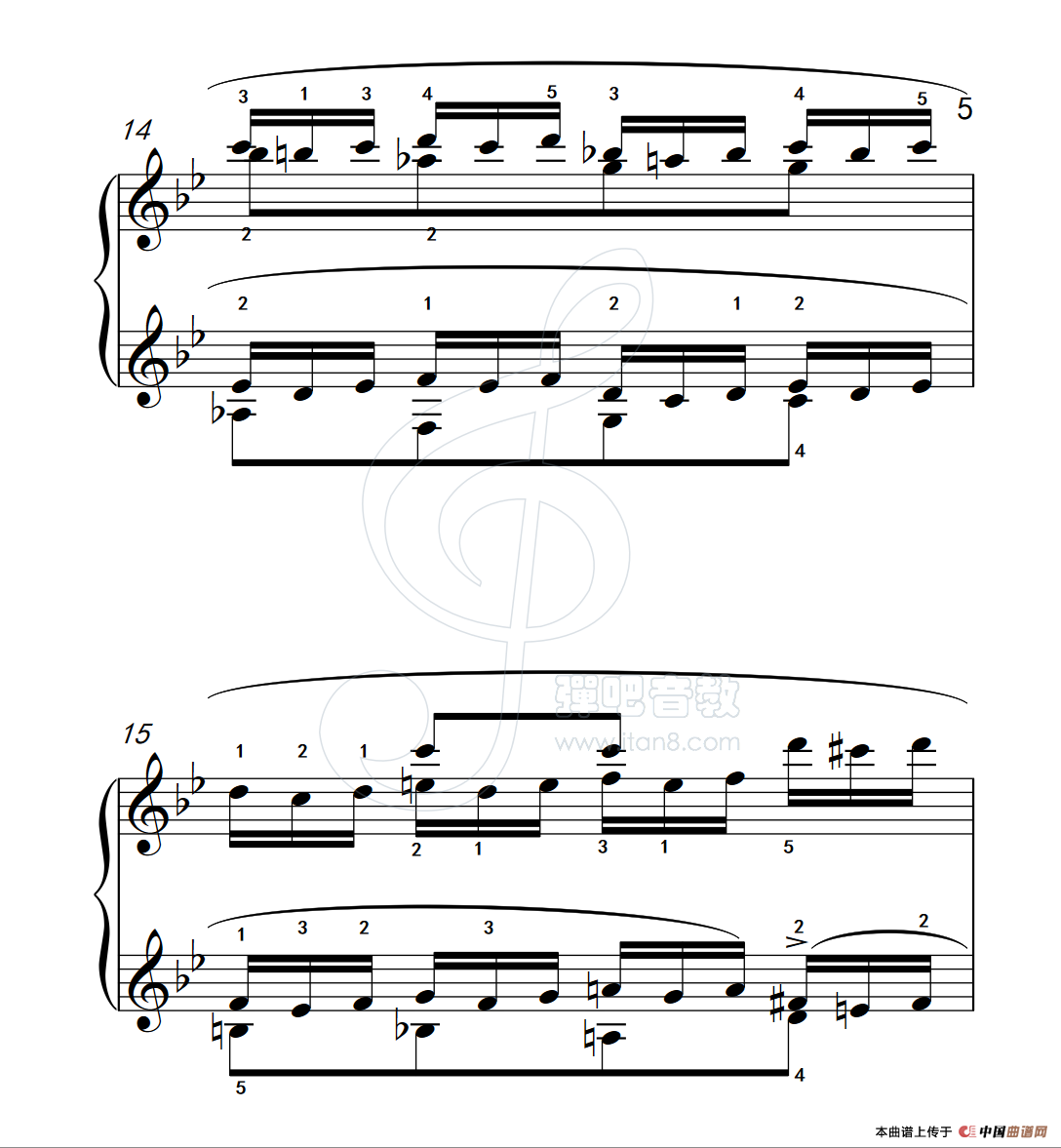 练习曲 50(克拉莫钢琴练习曲60首)(1)_原文件名:112_50_5.png