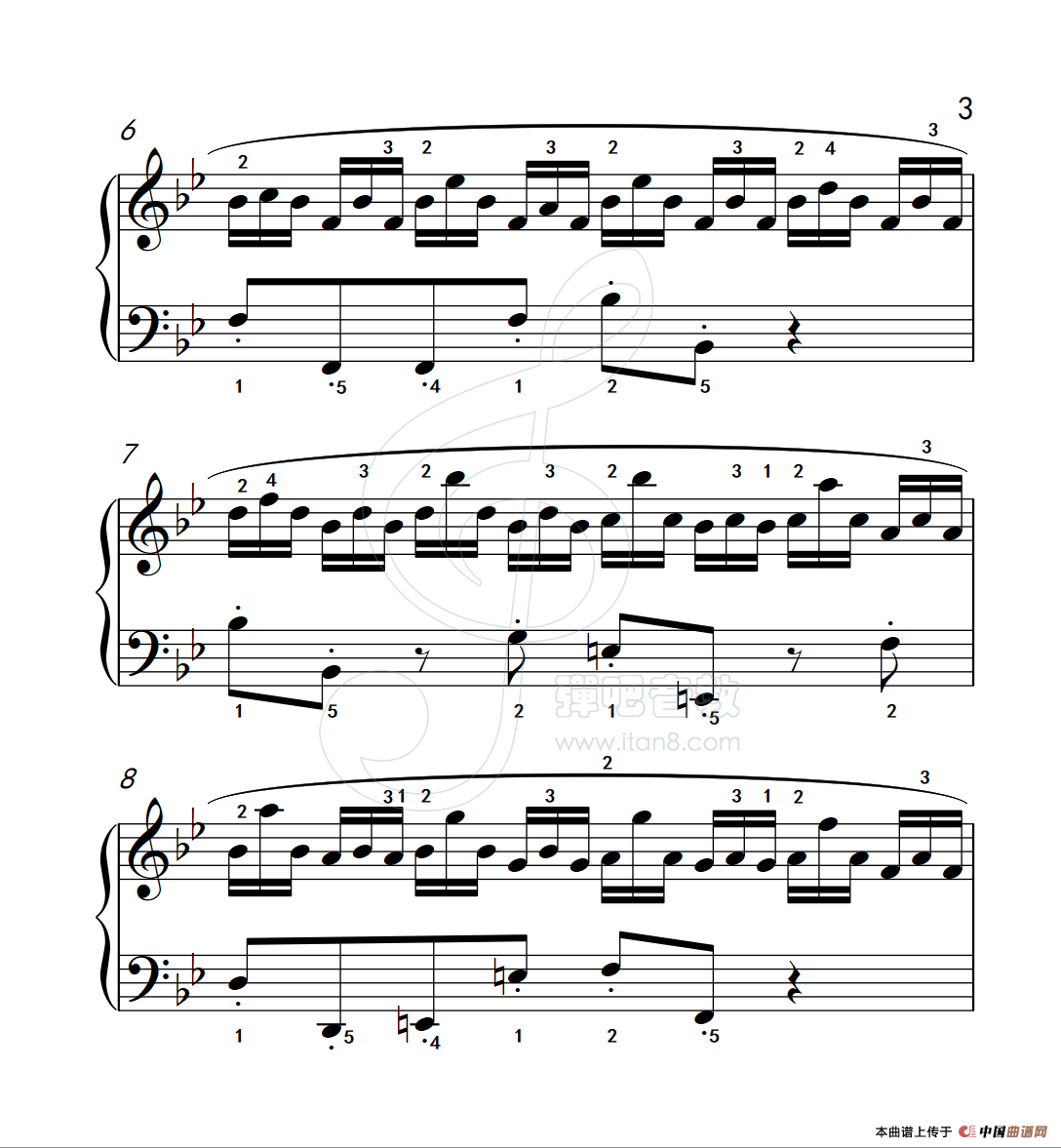 练习曲 51(克拉莫钢琴练习曲60首)(1)_原文件名:112_51_3.png