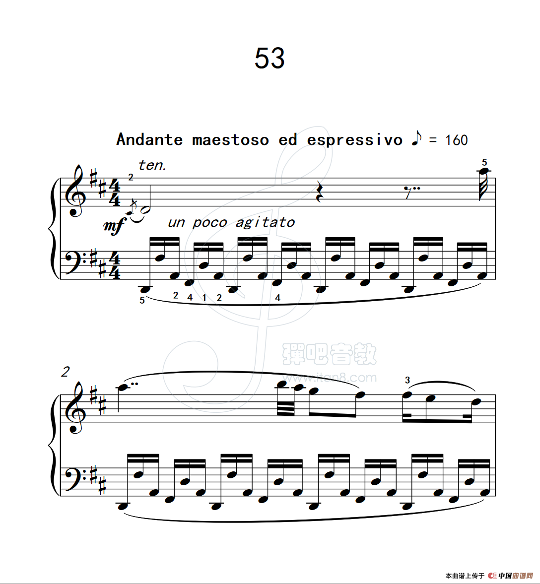 练习曲 53(克拉莫钢琴练习曲60首)(1)_原文件名:112_53_1.png