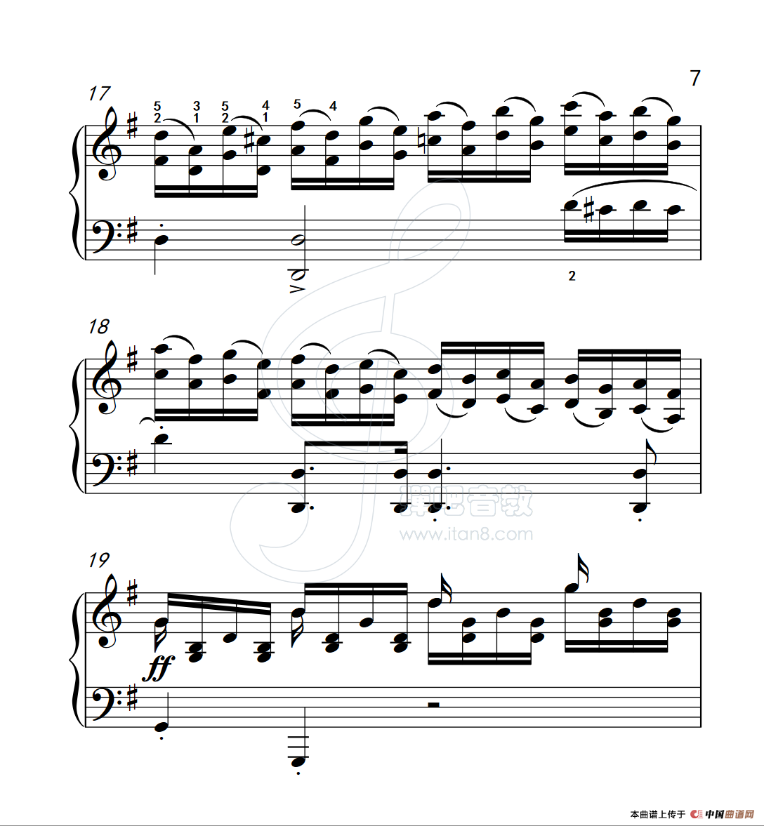 练习曲 54(克拉莫钢琴练习曲60首)(1)_原文件名:112_54_7.png