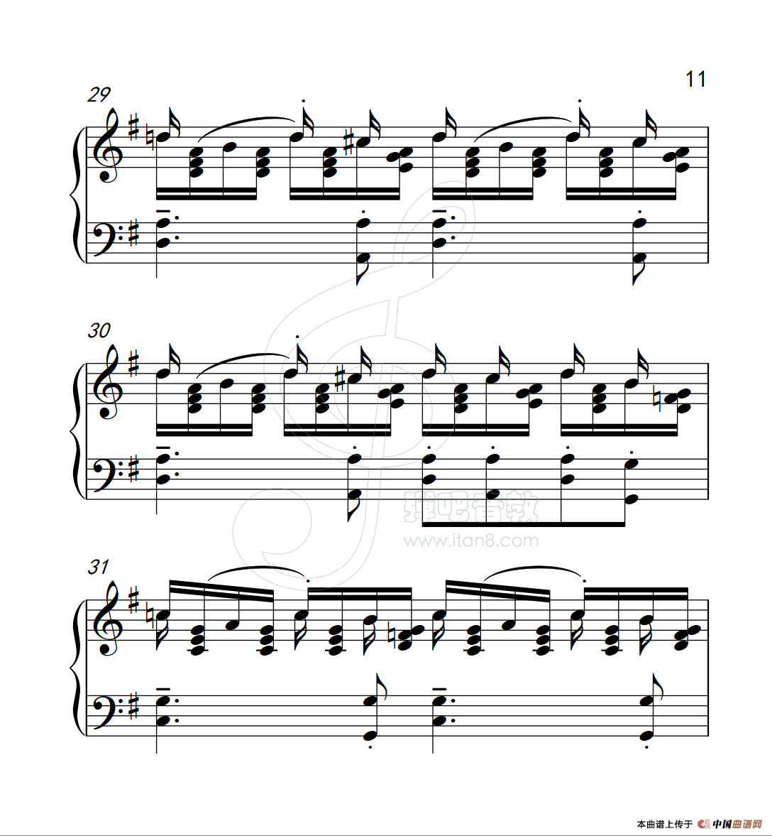 练习曲 54(克拉莫钢琴练习曲60首)(1)_原文件名:112_54_11.png