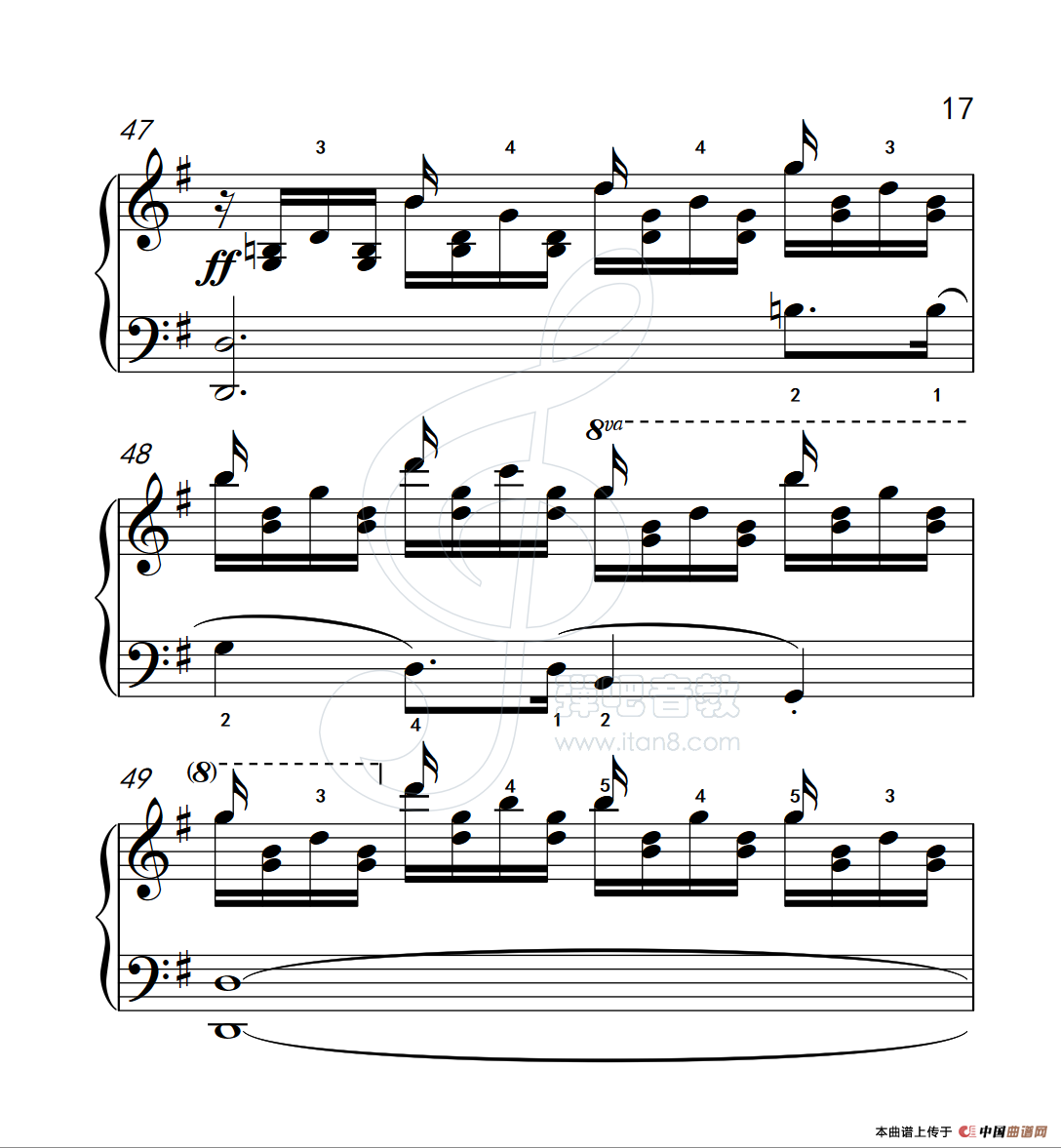 练习曲 54(克拉莫钢琴练习曲60首)(1)_原文件名:112_54_17.png