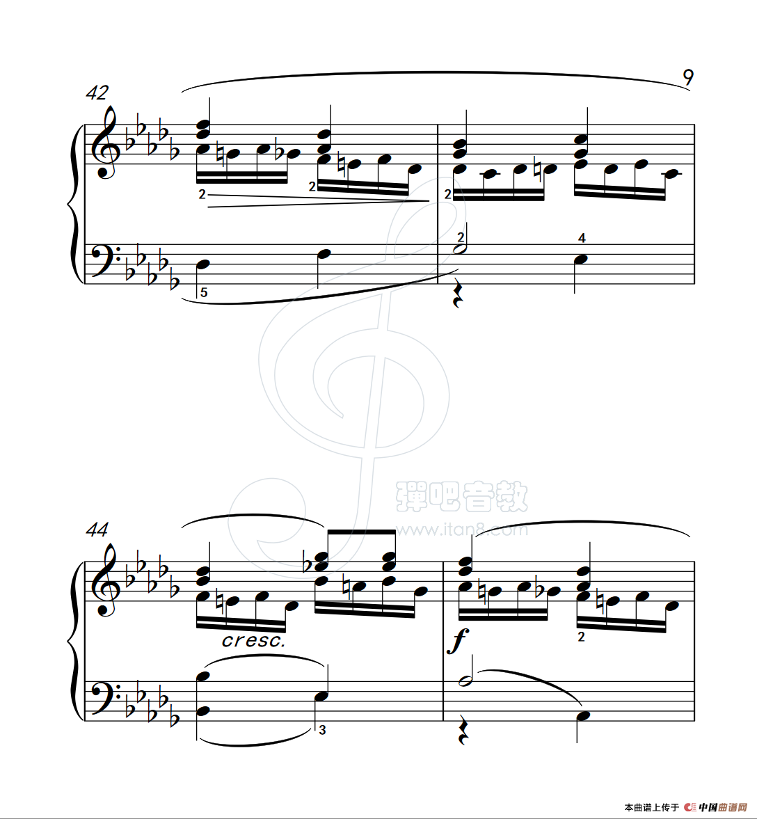 练习曲 55(克拉莫钢琴练习曲60首)(1)_原文件名:112_55_9.png