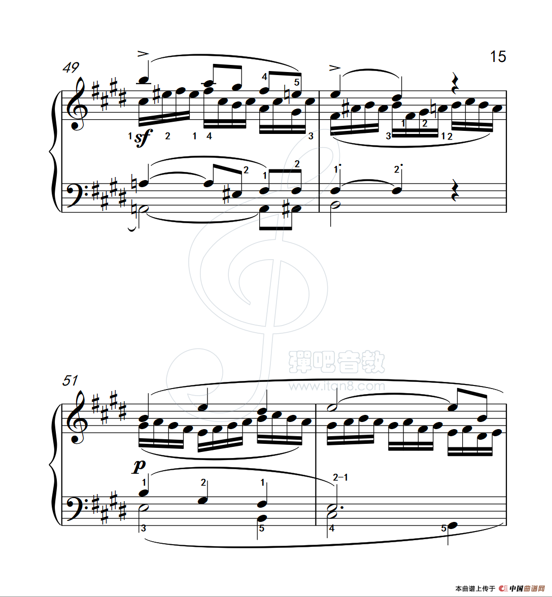 练习曲 56(克拉莫钢琴练习曲60首)(1)_原文件名:112_56_15.png